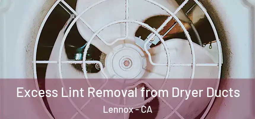  Excess Lint Removal from Dryer Ducts Lennox - CA